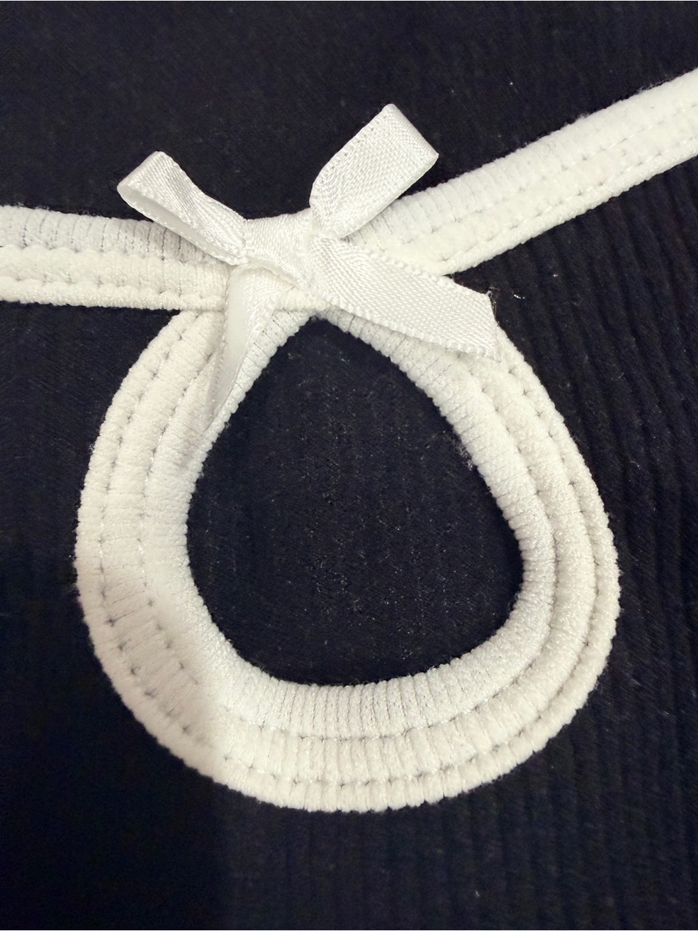 Madden Girl Black Contrast Trim Crop Top - Picture 7 of 7